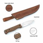 Туристический Нож из Углеродистой Стали с ножнами B1 CSH BPS Knives - Нож для рыбалки, охоты, походов, пикника - изображение 3