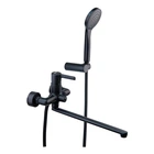 смеситель для ванны Haiba MarkUS 006 Euro Black (HB3974)