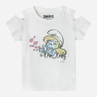Koszulka dziecięca dla dziewczynki Cool Club LCG2412615 104 cm Ecru (5903977309631) - obraz 1