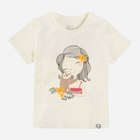 Koszulka dziecięca dla dziewczynki Cool Club CCG2412610 110 cm Ecru (5903977309020) - obraz 1
