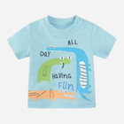 Дитяча футболка для хлопчика Cool Club CCB2403065 80 см Бірюзова (5903977336668) - зображення 3