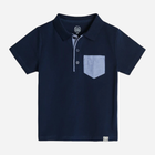 Koszulka polo chłopięca Cool Club CCB2410968 98 cm Granatowa (5903977202048) - obraz 1