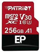 Карта памяти MicroSDXC 256 ГБайт U3 A1 V30 PATRIOT EP + adapter