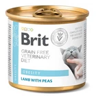 Влажный корм для кошек Brit VD Obesity при избыточном весе с ягненком и горохом 200 г