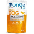 Корм Monge Dog Wet GRILL Puppy & Junior Pollo e Taccino влажный с курицей и индейкой