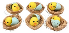 Zestaw świątecznych figurek Det Gamle Apotek Easter Nest 6 szt (23472051) - obraz 1