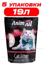 Наполнитель для котов cиликагелевый AnimAll Pink Petal 3.8 Л упаковка 5ШТ