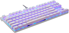 Клавіатура дротова Motospeed CK101 RGB Біла (6953460597358) - зображення 4