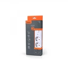 Мережевий подовжувач VIDEX ONCORD з/з 3п 3м (3x1.5мм) з кнопкою White