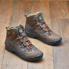 Берцы демисезонные тактические ботинки PAV 501 коричневые кожаные с мембраной Winterfrost 45 - изображение 7