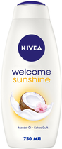 Гель для душу та піна для ванни NIVEA Welcome Sunshine Крем і кокос 750 мл (4005808741359) - зображення 1