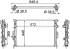 Радіатор охолодження двигуна Focus/Mondeo/S60/S80/V70/XC60 06-, MAHLE/KNECHT (CR1748000S)