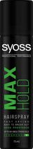 Лак для волосся Syoss Max Hold Hairspray Екстра сильної фіксації 300 мл (9000100590501) - зображення 1
