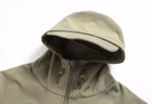 Тактична чоловіча куртка Softshell зелена 2хл - зображення 4