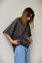 Оверсайз Футболка Without Great Woman L/XL Dark Gray 297450693