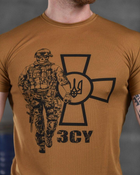 Тактическая мужская потоотводящая футболка ЗСУ солдат M койот (85914) - изображение 4