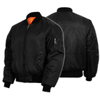 Двусторонняя куртка тактическая Mil-Tec Black 10403002 бомбер ma1 размер XS - изображение 3