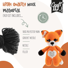 Zestaw do tworzenia maskotki Craft ID Crochet Kit Lis (8720257130115) - obraz 4