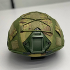 Кавер на каску фаст размер XL шлем маскировочный чехол на каску Fast цвет мультикам тактический - изображение 8