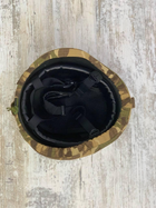 Кавер на каску мич с креплением для очков шлем маскировочный чехол на каску Mich цвет мультикам ЗСУ - изображение 4