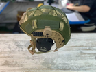 Кавер на каску фаст размер M/L шлем маскировочный чехол на каску Fast цвет пиксель ЗСУ - изображение 7