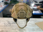 Кавер на каску фаст размер S шлем маскировочный чехол на каску Fast цвет койот ЗСУ - изображение 3
