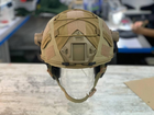 Кавер на каску фаст розмір S шолом маскувальний чохол на каску Fast колір койот армійський - зображення 3