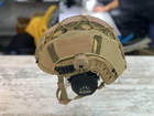 Кавер на каску фаст размер S шлем маскировочный чехол на каску Fast цвет м.к-койот ЗСУ - изображение 3