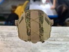Кавер на каску фаст размер M/L шлем маскировочный чехол на каску Fast цвет м.к-койот армейский - изображение 2
