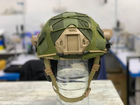 Кавер на каску фаст розмір XL шолом чехол маскувальний на каску Fast колір олива армійський - зображення 5
