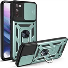 Чехол Epik Camshield Serge Ring ударопрочный для Samsung Galaxy S20 FE Зеленый