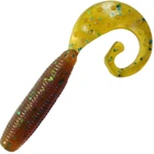 Силикон Reins Fat G-Tail Grub 3" 565 Motor Oil Green Flake (12 шт/уп)