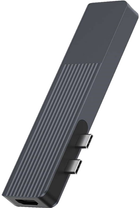 USB-C хаб Rapoo 7 в 1 Black (6940056114112) - зображення 3