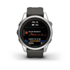 Smartwatch Garmin Fenix 7S Pro Solar Edition Silver with Graphite Band (753759317591) - obraz 2