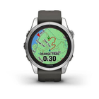 Smartwatch Garmin Fenix 7S Pro Solar Edition Silver with Graphite Band (753759317591) - obraz 7