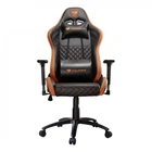 Крісло геймерське, дихаюча екошкіра, сталевий каркас, чорний Cougar Armor pro Black/Orange