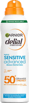 Сонцезахисний спрей Garnier Delial Sensitive Advanced Bruma Protectora Spf50 150 мл (3600542512978) - зображення 1