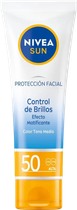 Сонцезахисний крем Nivea Sun Facial Control De Brillos Tono Medio Spf50 50 мл (4005900993854) - зображення 1