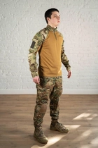 Форма тактическая брюки с наколенниками и убакс рип-стоп CoolMax tactical Мультикам Койот (567) , 2XL - изображение 3