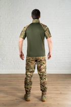 Форма военная брюки и убакс с коротким рукавом рип-стоп CoolMax tactical Олива Мультикам (590) , M - изображение 8