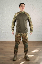 Військова форма штани з наколінниками та убакс CoolMax ріп-стоп tactical Олива Мультикам (566) , XL - зображення 1