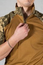 Форма тактическая убакс с коротким рукавом и штаны рип-стоп CoolMax tactical Пиксель Койот (588) , M - изображение 6