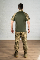 Військова форма убакс з коротким рукавом та штани CoolMax ріп-стоп tactical Піксель Олива (587) , 2XL - зображення 2
