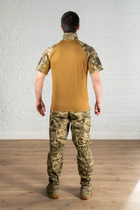 Форма тактическая убакс с коротким рукавом и штаны рип-стоп CoolMax tactical Пиксель Койот (588) , XL - изображение 3
