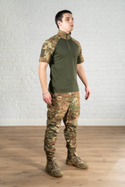 Форма военная брюки и убакс с коротким рукавом рип-стоп CoolMax tactical Олива Мультикам (590) , 2XL - изображение 2