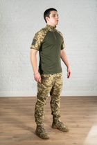 Військова форма убакс з коротким рукавом та штани CoolMax ріп-стоп tactical Піксель Олива (587) , 3XL - зображення 9