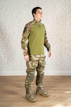 Форма тактическая убакс и штаны с наколенниками ХБ рип-стоп tactical Мультикам Олива (600) , L - изображение 2