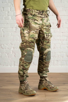 Форма тактическая убакс и штаны с наколенниками ХБ рип-стоп tactical Мультикам Олива (600) , 3XL - изображение 4