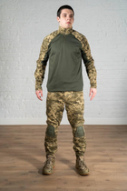 Форма військова штани з наколінниками та убакс ріп-стоп CoolMax tactical Олива Піксель (569) , L - зображення 1