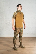 Тактическая форма брюки и убакс с коротким рукавом CoolMax рип-стоп tactical Мультикам Койот (591) , 3XL - изображение 8